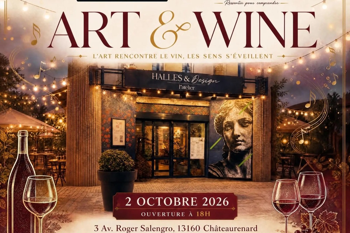 Art & Wine — Halles & Design x Au Cours du Vin